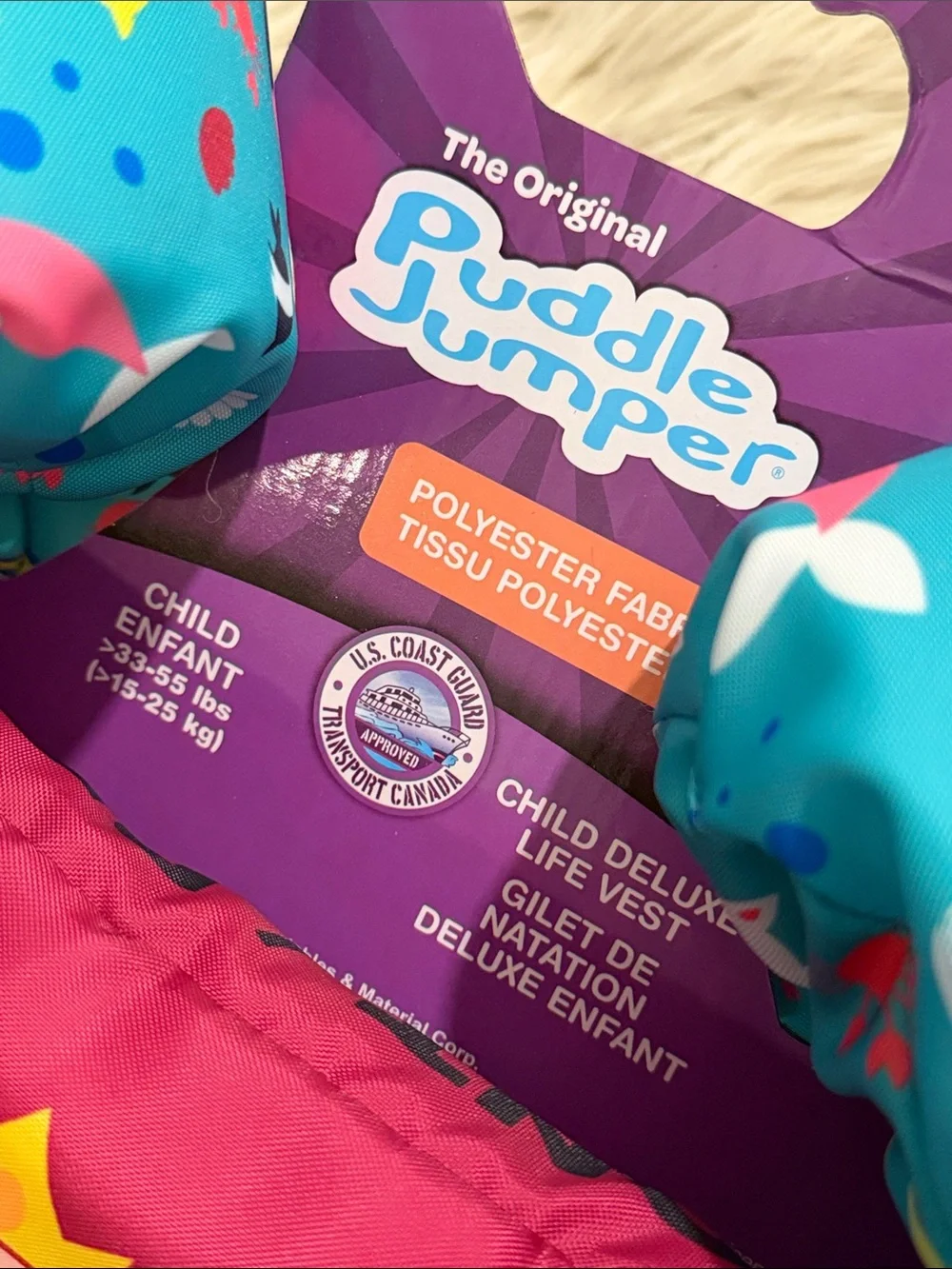 NEW Puddle Jumper Child Deluxe Life Vest Swim Floats Floaties Mermaid Cat KITTEN